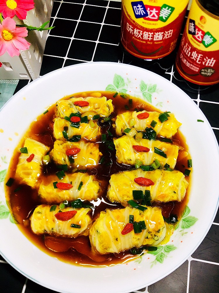 白菜鸡肉卷的做法