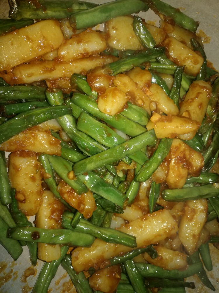 懒人版刀豆土豆的做法