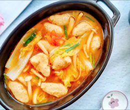 #李锦记X豆果 夏日轻食美味榜#鸡肉丸蔬菜汤的做法