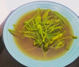 云南百花宴～水性杨花汤（海菜花  素）的做法