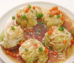 （高维C高蛋白）白菜包肉丸的做法