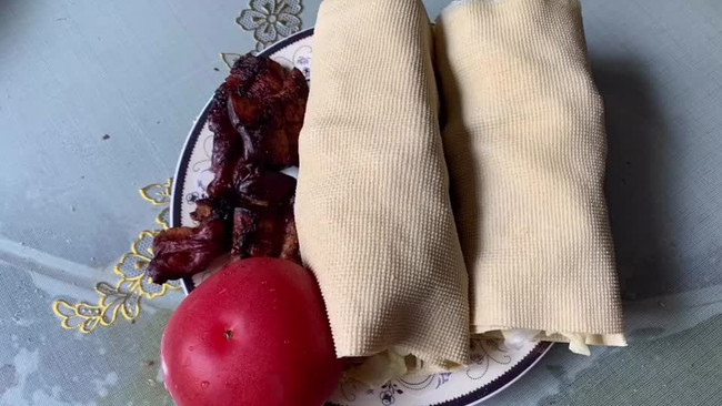 千张鸡肉时蔬卷 怎么吃都不胖的做法