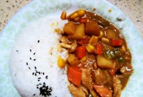 咖喱鸡饭的做法