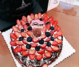草莓蓝莓奥芯奶油蛋糕#豆果5周年#的做法