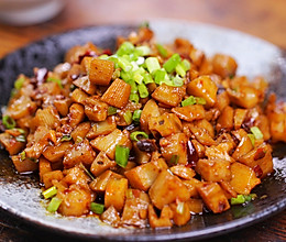 十分钟下饭菜蒜香老干妈炒藕丁的做法