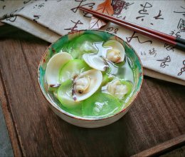 白贝蒲瓜汤#在“家”打造ins风美食#的做法