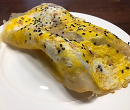 #换着花样吃早餐#家庭版煎饼果子的做法
