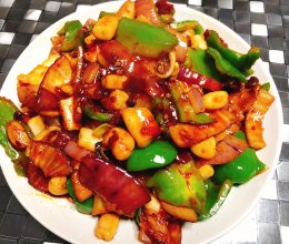 辣炒鱿鱼爪的做法