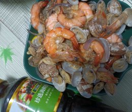 #珍选捞汁 健康轻食季#虾炒花甲的做法