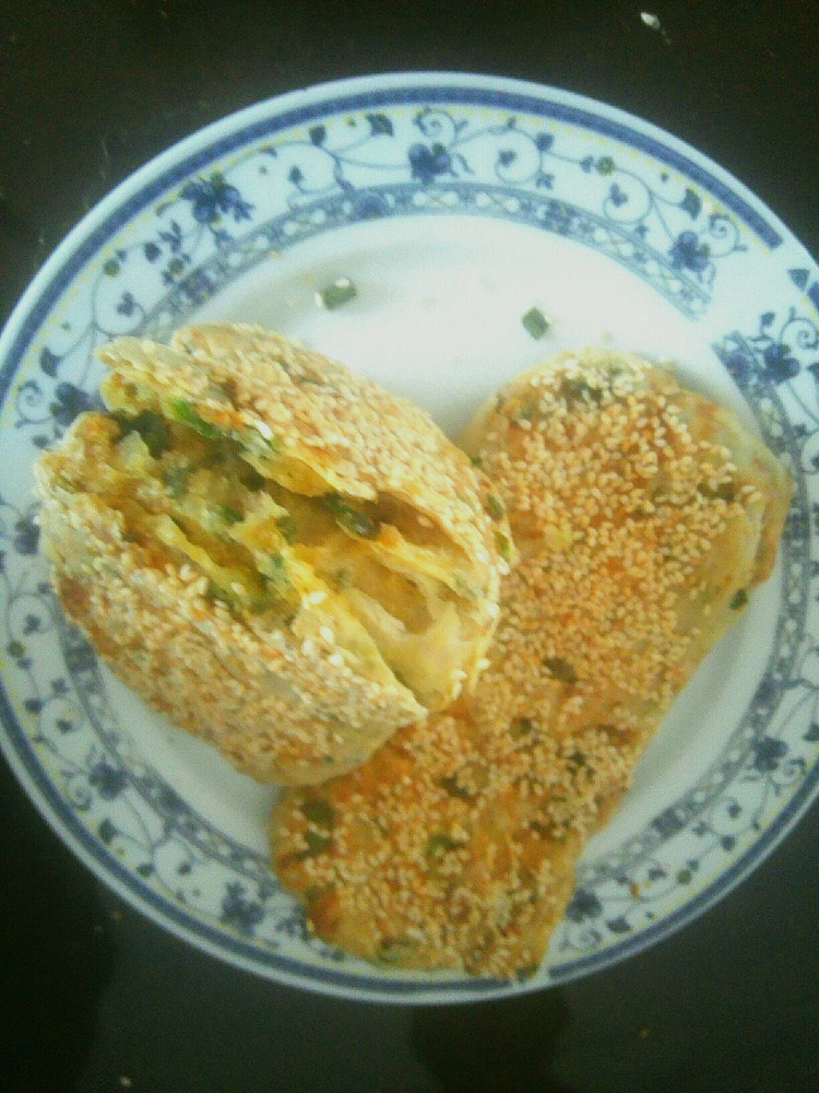 快手早点——葱油酥饼的做法