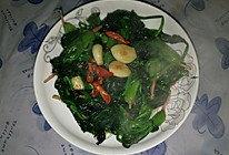 清炒菠菜的做法