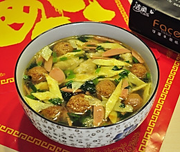 酥肉丸子汤＃洁柔时刻，纸为爱下厨＃的做法