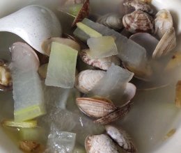 冬瓜花蛤汤的做法