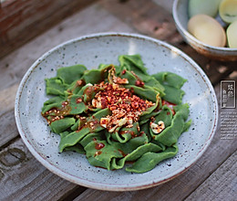 菠菜面的做法