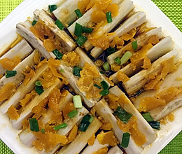 咸蛋黄蒸茄子的做法