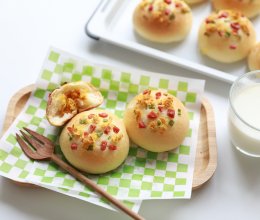 香葱肉松小面包的做法
