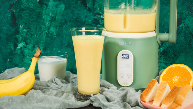 香蕉橙子优酪乳，橙香四溢，与夏天撞个满怀！的做法