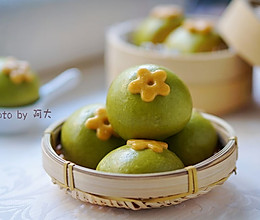 菠菜小花馒头#柏翠辅食节-辅食添加#的做法