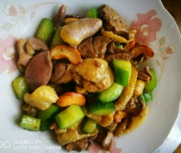 腰果鸡杂的做法
