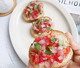 #我们约饭吧#减脂莎莎酱法棍的做法