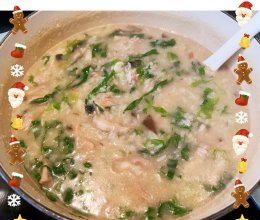 鮮贝鸡肉皮蛋粥的做法