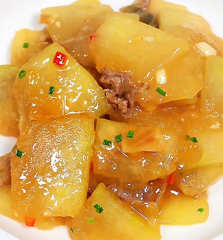 肉末烧冬瓜的做法