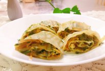 家乡特色美食～韭菜滋卷的做法