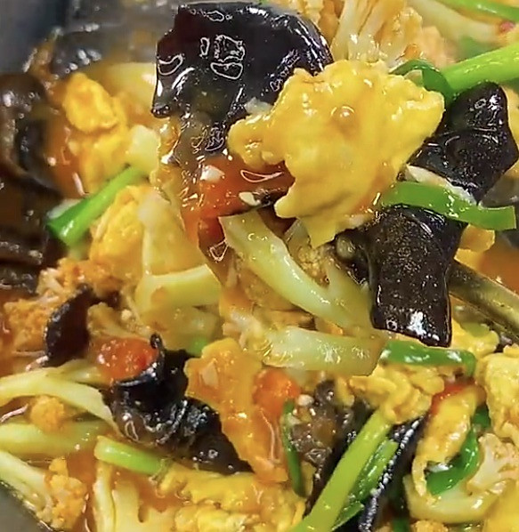 菜花炒蛋的做法