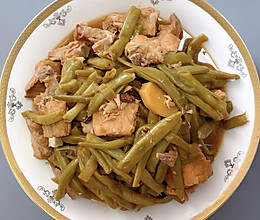 排骨炖菜豆角的做法