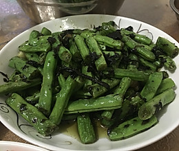 橄榄菜炒四季豆的做法