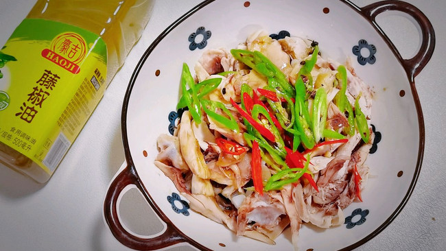 椒麻手撕鸡的做法