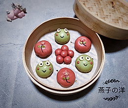 #带着美食去踏青#豆沙包之大眼仔的春天的做法