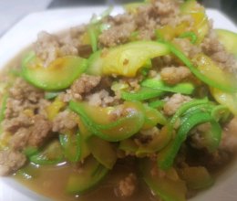 家常肉沫西葫芦的做法