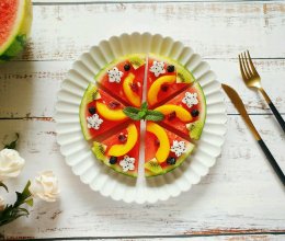 西瓜“披萨”#花10分钟,做一道菜!#的做法