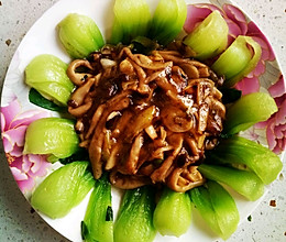 香菇扒油菜的做法