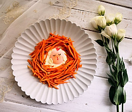 儿童创意早餐～小鸡的窝的做法