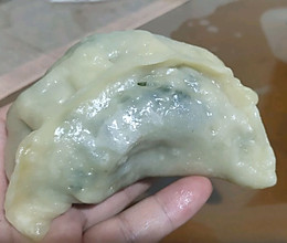 韭菜鸡蛋豆腐蒸饺的做法