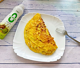 #纳福汇轻松喷出美味#包菜鸡胸蛋饼的做法