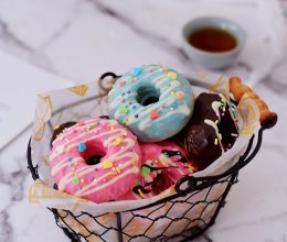 #2018年我学会的一道菜#巧克力蛋糕甜甜圈的做法