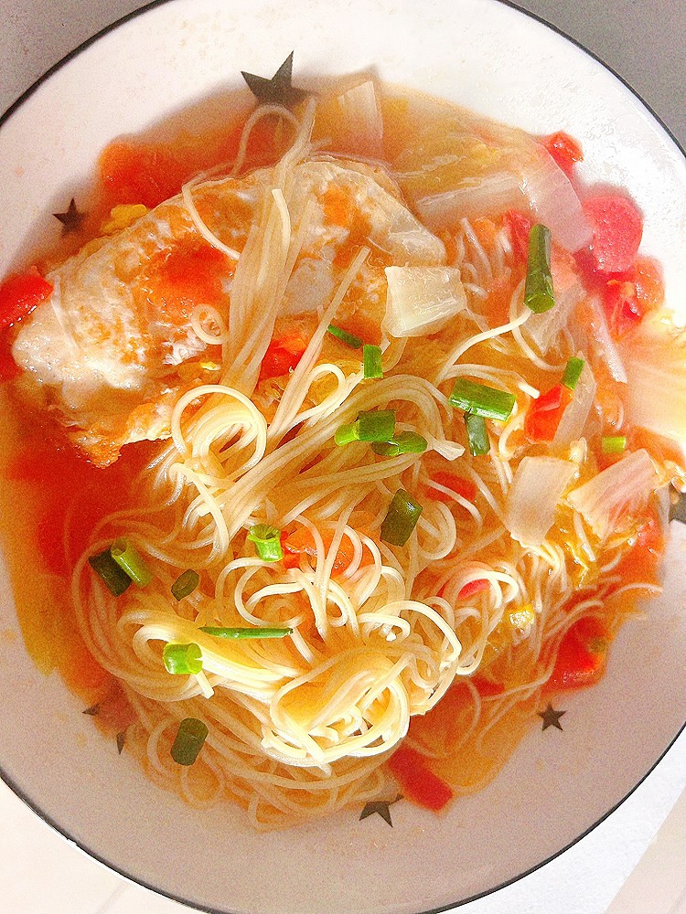 西红柿鸡蛋面 快手早餐的做法