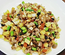家庭下饭菜—乱炒肉丁的做法