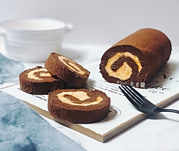 红薯乳酪巧克力蛋糕卷#安佳一口“新”年味#