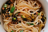 酸菜肉沫拌米粉的做法