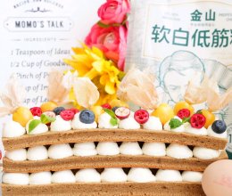 #2022烘焙料理大赛烘焙组复赛#五彩巧克力蛋糕的做法