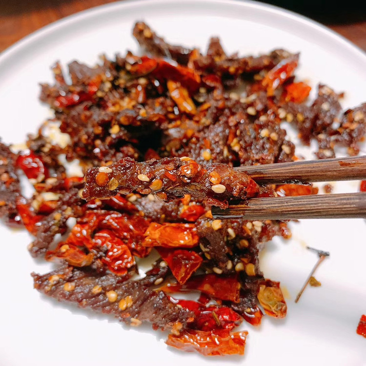 下酒菜麻辣牛肉的做法