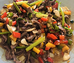 很下饭又低脂的香芹口蘑小炒牛肉的做法
