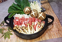 肥牛菌菇锅#竹木火锅，文艺腹兴#的做法