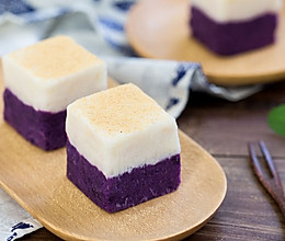 山药紫薯小方的做法