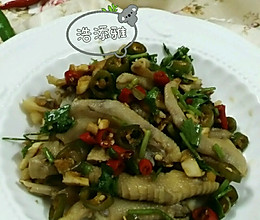 酸辣鸭掌的做法