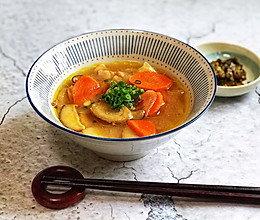 #换着花样吃早餐#还原深夜食堂の豚汁定食的做法
